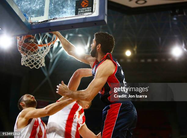 Patricio Garino, #29 of Baskonia Vitoria Gasteiz in action during the 2017/2018 Turkish Airlines EuroLeague Regular Season Round 21 game between...