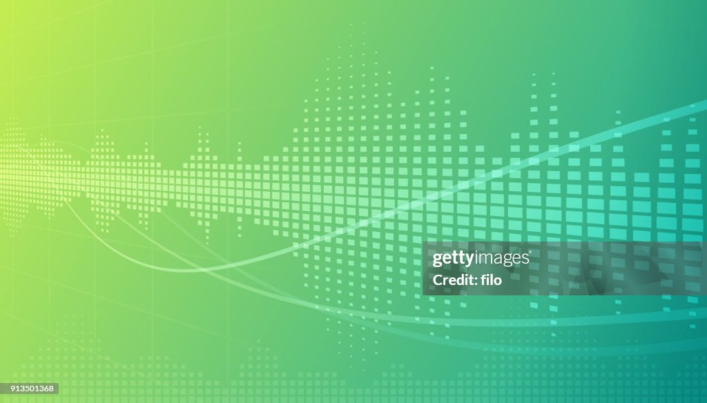 Sound Wave Abstract Background