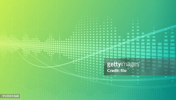 sound wave abstract background - music stock illustrations