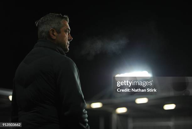 Castleford Tigers head coach Daryl Powell looks on during the Betfred Super League match between St Helens and Castleford Tigers at Langtree Park on...