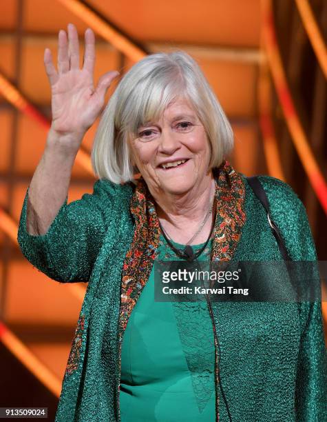 Ann Widdecombe is evicted during the 2018 Celebrity Big Brother Final at Elstree Studios on February 2, 2018 in Borehamwood, England.