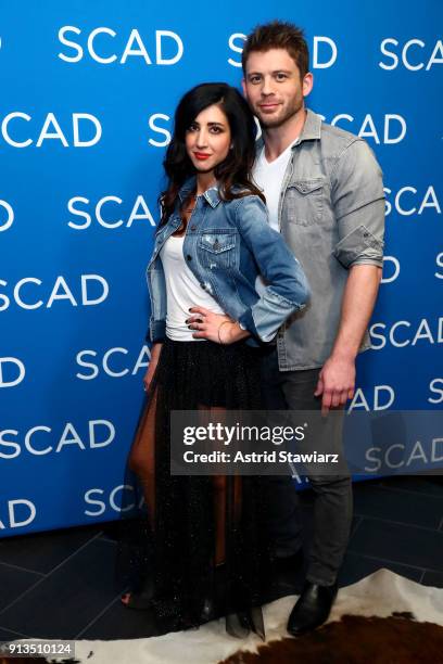 Actors Dana DeLorenzo and Lindsay Farris attend a press junket for 'Ash vs Evil Dead'' on Day 2 of the SCAD aTVfest 2018 on February 2, 2018 in...