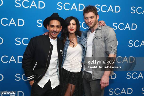 Actors Ray Santiago, Dana DeLorenzo, and Lindsay Farris attend a screening and Q&A for 'Ash vs Evil Dead'' on Day 2 of the SCAD aTVfest 2018 on...