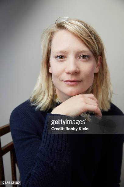 Mia Wasikowska from the film 'Piercing' poses for a portrait in the YouTube x Getty Images Portrait Studio at 2018 Sundance Film Festival on January...