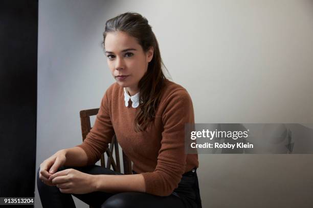 Laia Costa from the film 'Piercing' poses for a portrait in the YouTube x Getty Images Portrait Studio at 2018 Sundance Film Festival on January 21,...