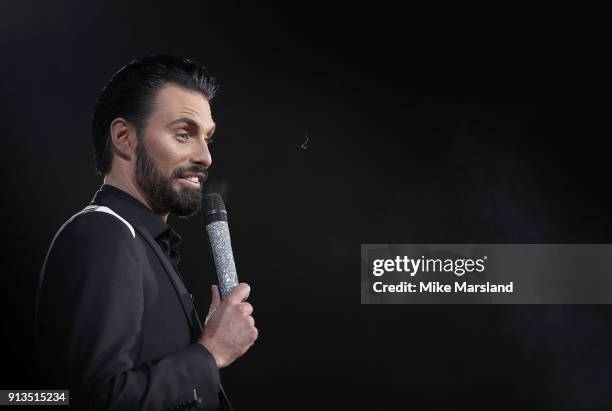 Rylan Clark-Neal during the 2018 Celebrity Big Brother Final at Elstree Studios on February 2, 2018 in Borehamwood, England.