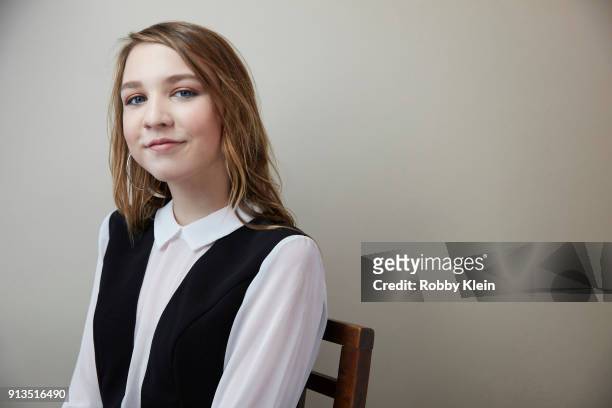 Isabelle Nelisse from the film 'The Tale' poses for a portrait in the YouTube x Getty Images Portrait Studio at 2018 Sundance Film Festival on...