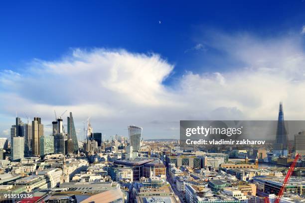 city of london skyline 2018 - january 2018 stock pictures, royalty-free photos & images