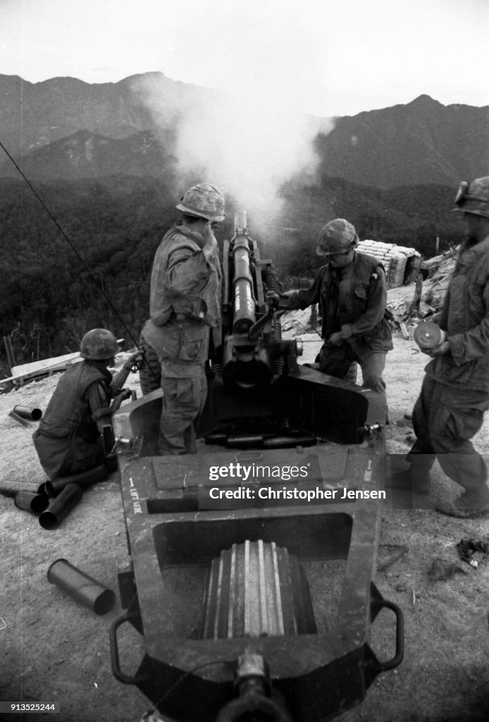 Fsb Ripcord An US Army artillery crew fires a 105mm howitzer from Fire Support ...