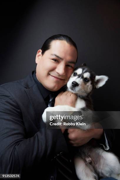 Eddie Spears from the film 'White Fang' poses for a portrait in the YouTube x Getty Images Portrait Studio at 2018 Sundance Film Festival on January...
