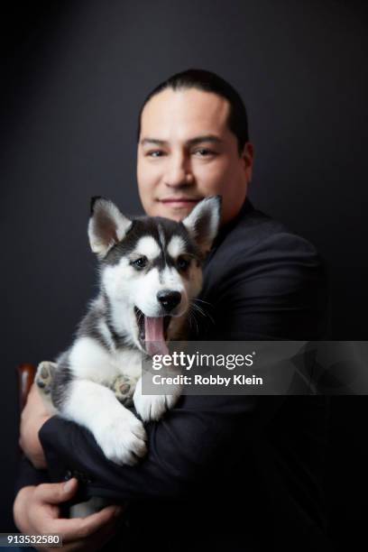 Eddie Spears from the film 'White Fang' poses for a portrait in the YouTube x Getty Images Portrait Studio at 2018 Sundance Film Festival on January...