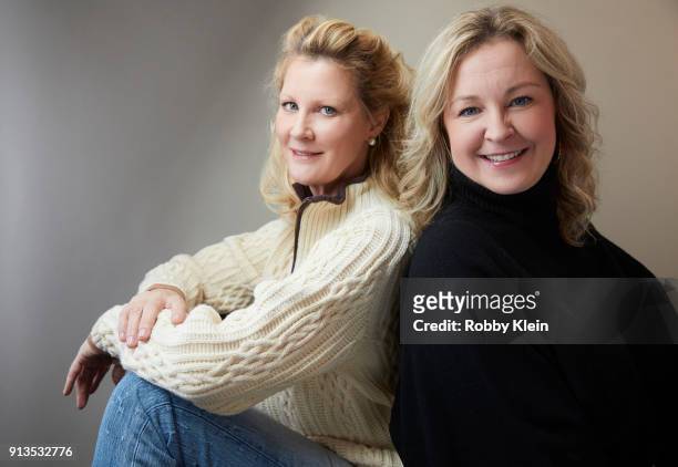 Sandra Lee and Cathy Chermol Schrijver from the film 'RX: Early Detection A Cancer Journey with Sandra Lee' poses for a portrait in the YouTube x...