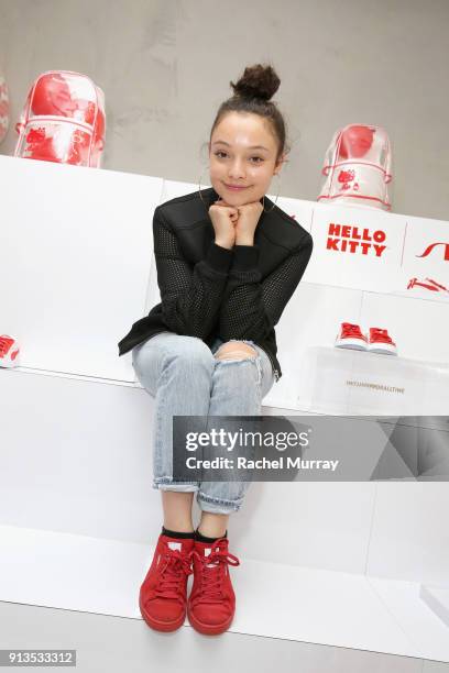 Kayla Maisonet attends PUMA x Hello Kitty Launch Event At Shoe Palace LA on February 2, 2018 in Los Angeles, California.