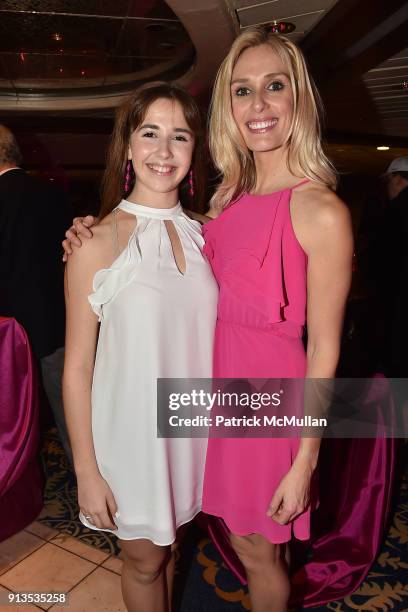 Francesca Alfano and Monique McCall attend Susan G. Komen presents the 8th Annual Perfect Pink Party on Bahamas Paradise Cruise Line - The Grand...
