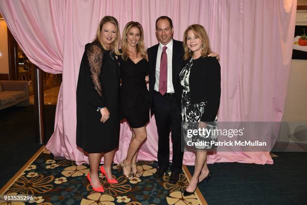 Candace Postel, Paulette Koch, Dana Koch and Jessica Koch attend Susan G. Komen presents the 8th Annual Perfect Pink Party on Bahamas Paradise Cruise...