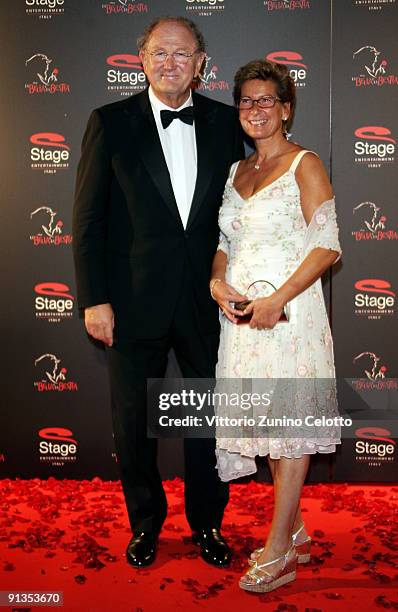 Joop Van Den Ende attends La Bella E La Bestia Red Carpet held at Teatro Nazionale on October 2, 2009 in Milan, Italy.