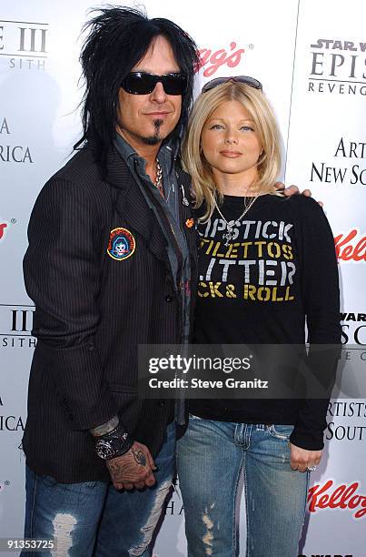 Nikki Sixx and Donna D'Errico