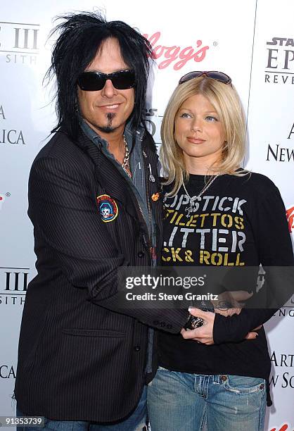 Nikki Sixx and Donna D'Errico