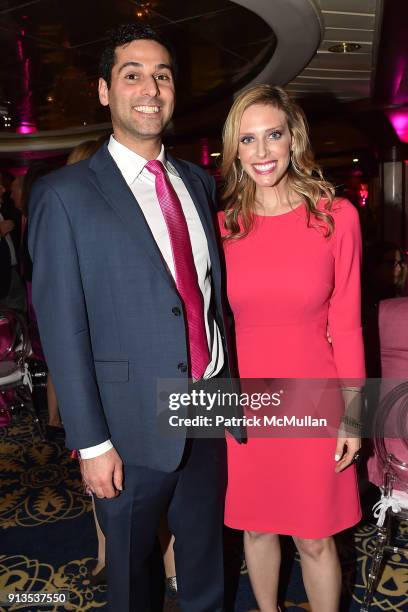 Michael Alpert and Jessi Berrin attend Susan G. Komen presents the 8th Annual Perfect Pink Party on Bahamas Paradise Cruise Line - The Grand...