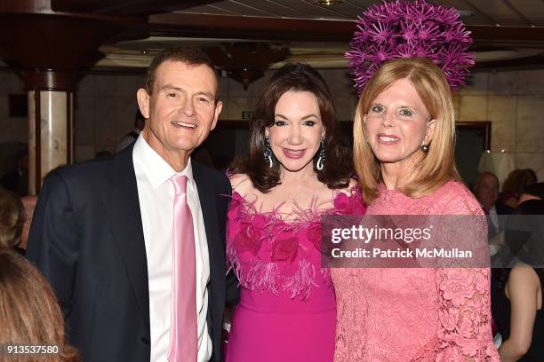 Ken Endelson, Laurie Silvers and Sherry Endelson attend Susan G. Komen presents the 8th Annual Perfect Pink Party on Bahamas Paradise Cruise Line -...