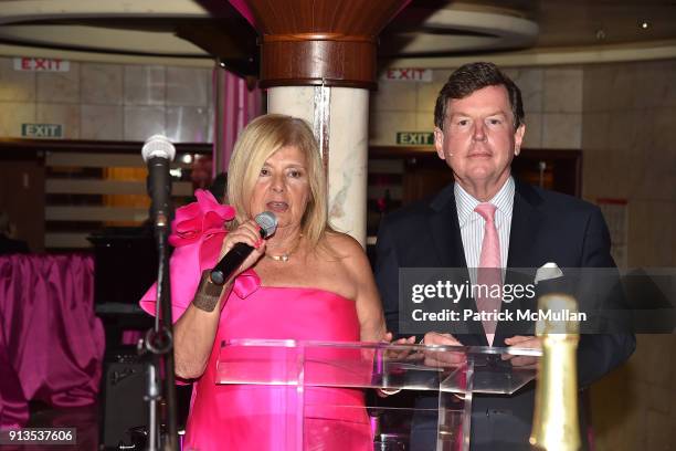 Guest and Tom Quick attends Susan G. Komen presents the 8th Annual Perfect Pink Party on Bahamas Paradise Cruise Line - The Grand Celebration on...