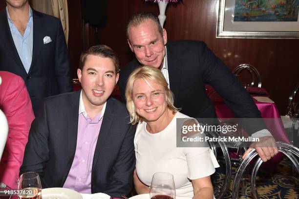 Christian Gribbs, Isabella Buff and George Buff attend Susan G. Komen presents the 8th Annual Perfect Pink Party on Bahamas Paradise Cruise Line -...