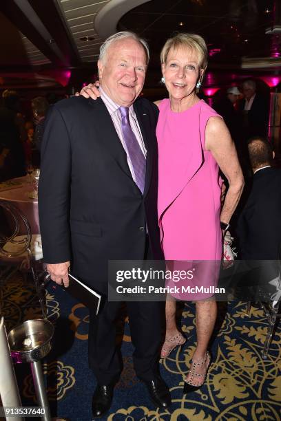 Tom Irving and Cathie Black attend Susan G. Komen presents the 8th Annual Perfect Pink Party on Bahamas Paradise Cruise Line - The Grand Celebration...