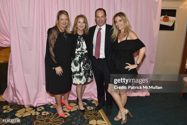 Candace Postel, Paulette Koch, Dana Koch and Jessica Koch attend Susan G. Komen presents the 8th Annual Perfect Pink Party on Bahamas Paradise Cruise...