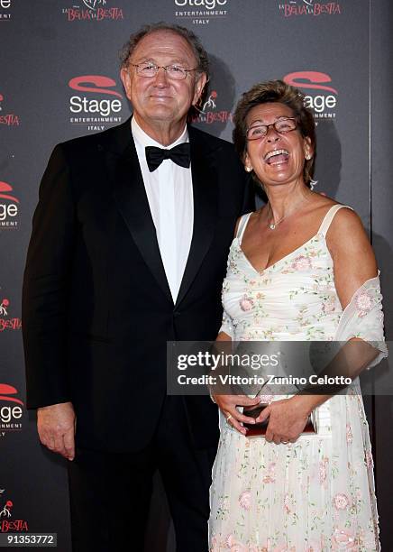 Joop Van Den Ende attends La Bella E La Bestia Red Carpet held at Teatro Nazionale on October 2, 2009 in Milan, Italy.