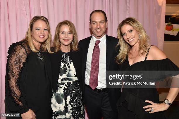 Candace Postel, Paulette Koch, Dana Koch and Jessica Koch attend Susan G. Komen presents the 8th Annual Perfect Pink Party on Bahamas Paradise Cruise...