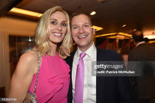 Monique McCall and Axel Stepan attend Susan G. Komen presents the 8th Annual Perfect Pink Party on Bahamas Paradise Cruise Line - The Grand...