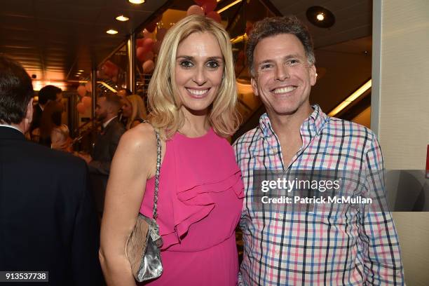 Monique McCall and Drew Mayer attend Susan G. Komen presents the 8th Annual Perfect Pink Party on Bahamas Paradise Cruise Line - The Grand...