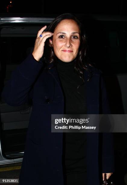 Ricki Lake arrives at the Late Late Show at the RTE Studios on October 2, 2009 in Dublin, Ireland.