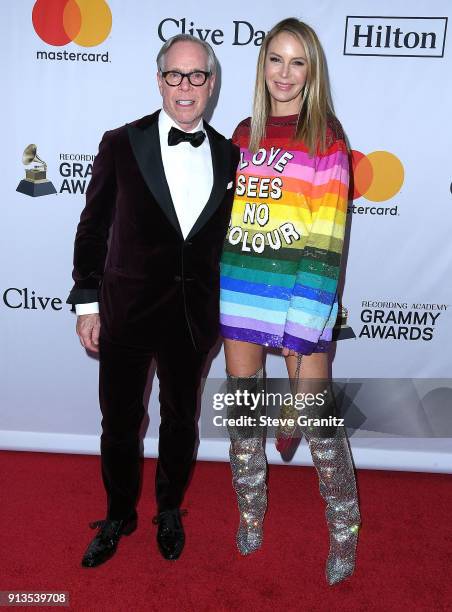 Tommy Hilfiger, Dee Hilfiger arrives at the Clive Davis and Recording Academy Pre-GRAMMY Gala on January 27, 2018 in New York City.