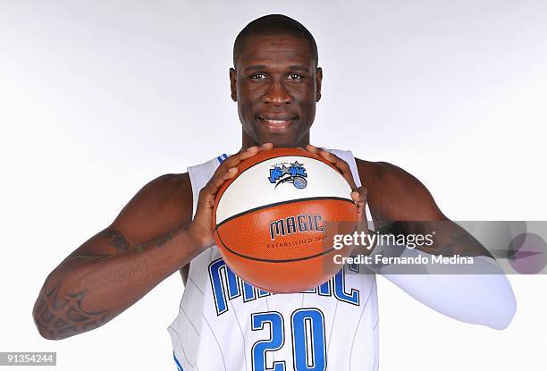 Mickael Pietrus of the Orlando Magic poses for a portrait during 2009 NBA Media Day on September 28, 2009 at the RDV Sportsplex in Maitland, Florida....