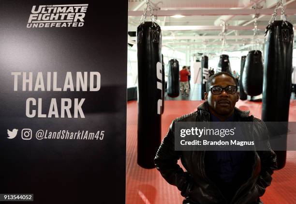 Thailand Clark poses for a photo during the The Ultimate Fighter: Undefeated Cast & Coaches Media Day inside the UFC Performance institute on...