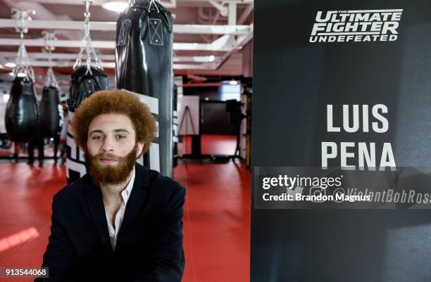 Luis Pena poses for a photo during the The Ultimate Fighter: Undefeated Cast & Coaches Media Day inside the UFC Performance institute on February 2,...
