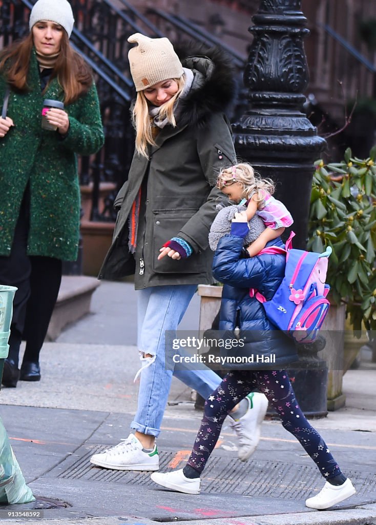 Celebrity Sightings in New York City - February 2, 2018