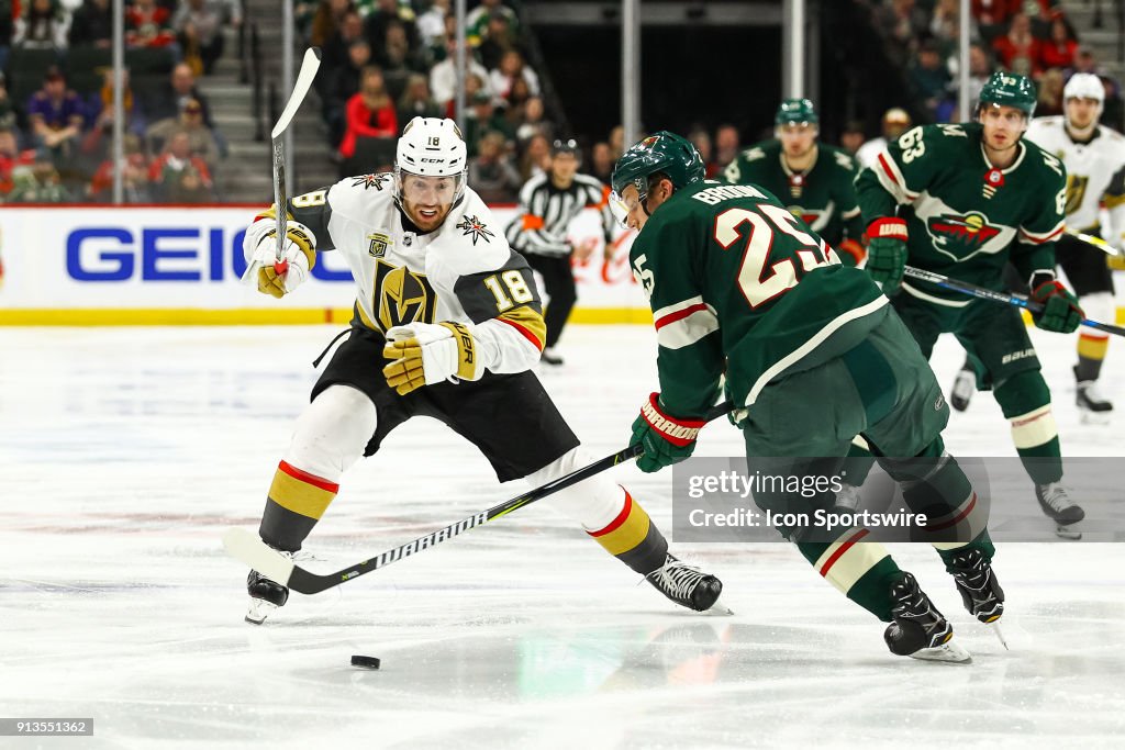 NHL: FEB 02 Golden Knights at Wild