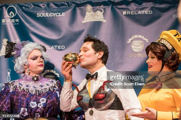 Paul Rudd at the Hasty Pudding 2018 Man of the Year Celebration co-hosted by Clase Azul Tequila on February 2, 2018 in Cambridge, Massachusetts.