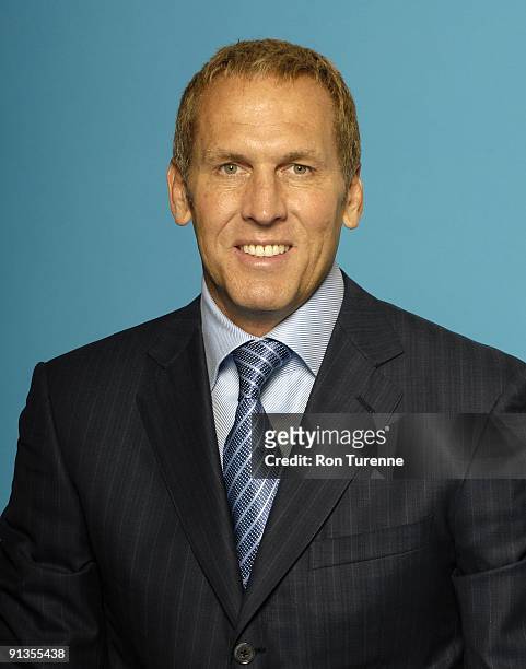 Toronto Raptors president and general manager Bryan Colangelo poses for a portrait during 2009 NBA Media Day on September 28, 2009 at Air Canada...
