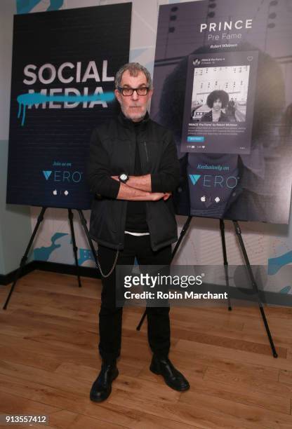 Photographer Robert Whitman attends the PRINCE PRE FAME 'THE BOOK' By Robert Whitman Exclusively on VERO at Capella Tower on February 2, 2018 in...