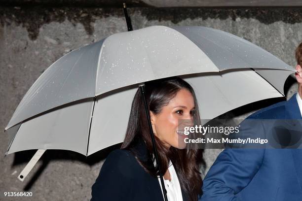 Meghan Markle attends the 'Endeavour Fund Awards' Ceremony at Goldsmiths' Hall on February 1, 2018 in London, England. The awards celebrate the...