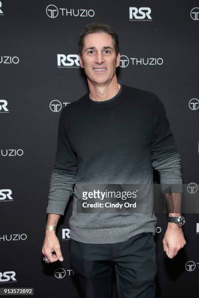 Matt Stover arrives at the Thuzio & Rosenhaus Party during Super Bowl weekend at The Exchange & Alibi Lounge on February 2, 2018 in Minneapolis,...