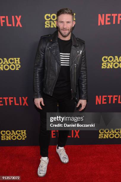 Julian Edelman of the New England Patriots attends a special screening of Netflix's "Coach Snoop: Season 1" at Saint Anthony Main Theatre on February...
