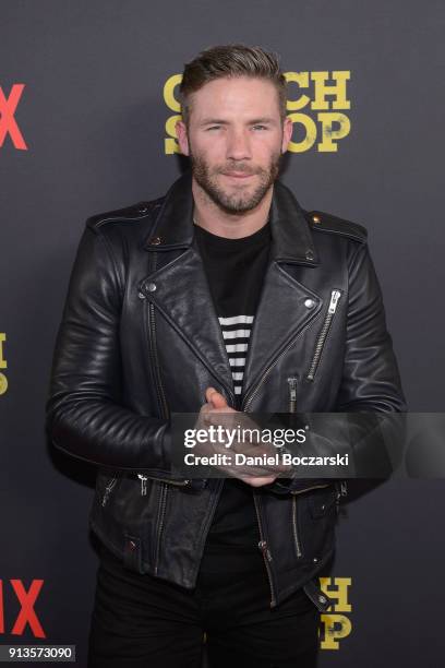 Julian Edelman of the New England Patriots attends a special screening of Netflix's "Coach Snoop: Season 1" at Saint Anthony Main Theatre on February...