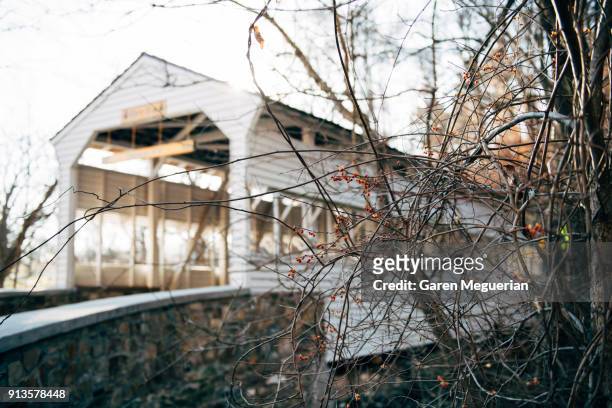 knox covered bridge - valley forge pa stock pictures, royalty-free photos & images
