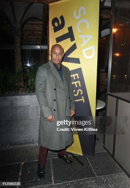 Bokeem Woodbine attends SCAD aTVfest x EW Party on February 2, 2018 in Atlanta, Georgia.