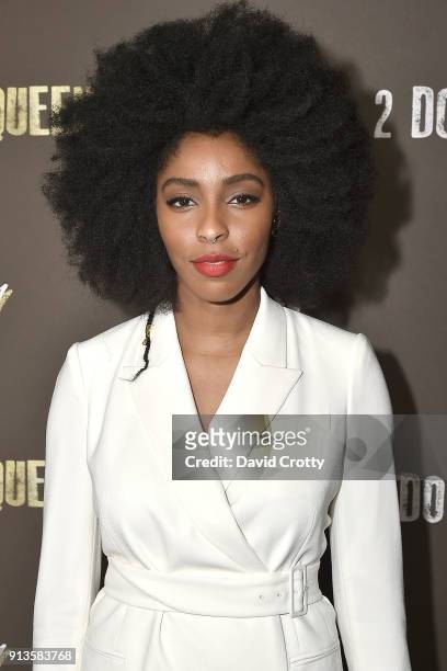 Jessica Williams attends HBO's "2 Dope Queens" Los Angeles Slumber Party Premiere at NeueHouse Hollywood on February 2, 2018 in Los Angeles,...
