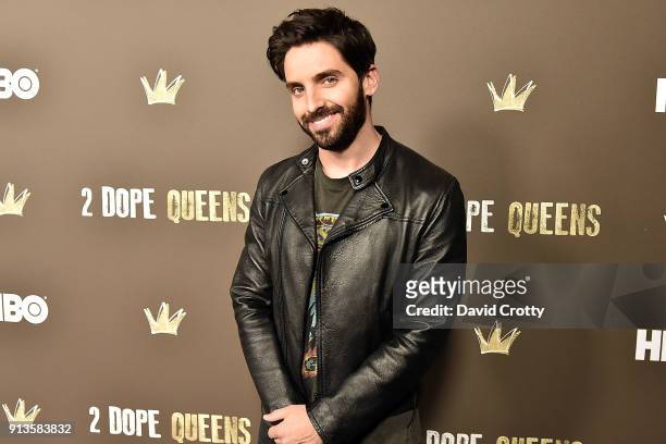 Paul W. Downs attends HBO's "2 Dope Queens" Los Angeles Slumber Party Premiere at NeueHouse Hollywood on February 2, 2018 in Los Angeles, California.